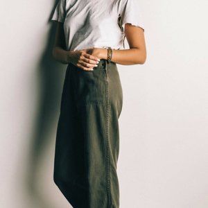 imogene + willie Liza Pant Olive Herringbone Size 28